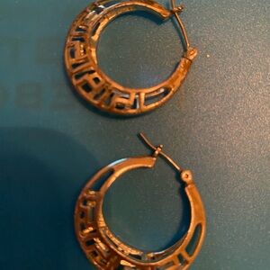 Elegant silverHoop Earrings